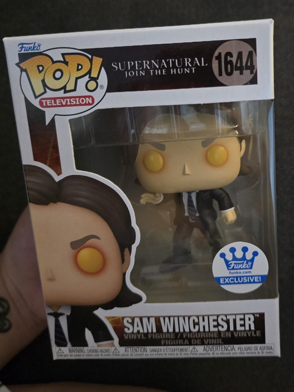 Sam Winchester Funko Pop Supernatural Funko Shop Exclusive Yellow Eyes #1644